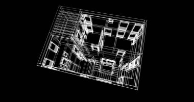çizgili mimari duvar kağıdı, dijital arkaplan