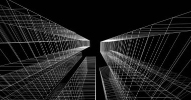 soyut mimari duvar kağıdı, dijital arkaplan