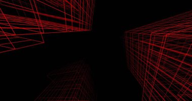 soyut mimari duvar kağıdı tasarımı, dijital konsept arkaplan