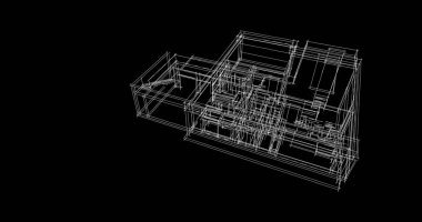 çizgili mimari duvar kağıdı, dijital arkaplan
