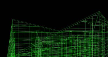 soyut mimari duvar kağıdı tasarımı, dijital konsept arkaplan