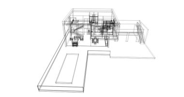 çizgili mimari duvar kağıdı, dijital arkaplan