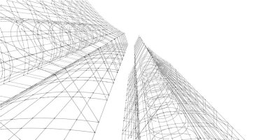 soyut mimari duvar kağıdı, dijital arkaplan