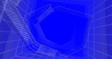 soyut mimari duvar kağıdı, dijital arkaplan