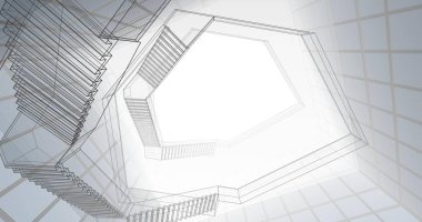 soyut mimari duvar kağıdı konsepti, dijital arkaplan