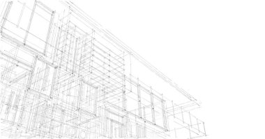 İnşaatın 3B mimari tasarımı