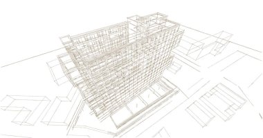 soyut mimari duvar kağıdı, dijital arkaplan