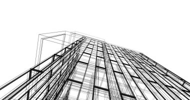 soyut mimari duvar kağıdı, dijital arkaplan