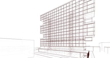 soyut mimari duvar kağıdı, dijital arkaplan