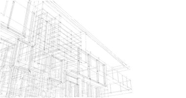 İnşaatın 3B mimari tasarımı