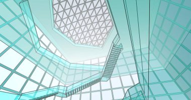 soyut mimari duvar kağıdı, dijital arkaplan