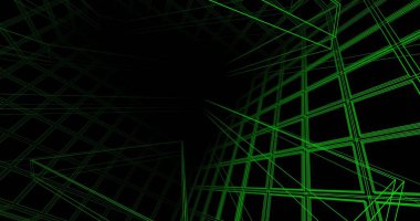 Mimari sanat konseptinde soyut çizgiler, minimum geometrik şekiller. 