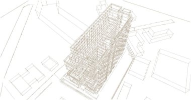 soyut mimari duvar kağıdı, dijital arkaplan