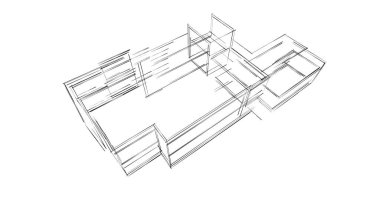 soyut mimari duvar kağıdı, dijital arkaplan