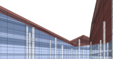 soyut mimari duvar kağıdı tasarımı, dijital konsept arkaplan