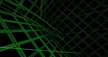 Mimari sanat konseptinde soyut çizgiler, minimum geometrik şekiller. 