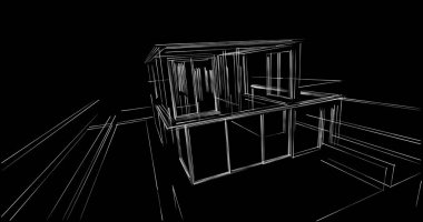 soyut mimari duvar kağıdı, dijital arkaplan