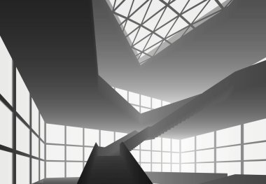 soyut mimari duvar kağıdı tasarımı, dijital konsept arkaplan