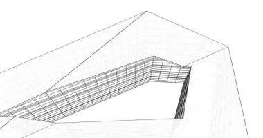 soyut mimari duvar kağıdı tasarımı, dijital konsept arkaplan