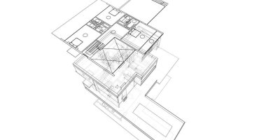 soyut mimari duvar kağıdı, dijital arkaplan