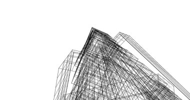 soyut mimari duvar kağıdı tasarımı, dijital konsept arkaplan