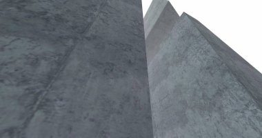 Mimari sanat konseptinde soyut çizgiler, minimum geometrik şekiller. 