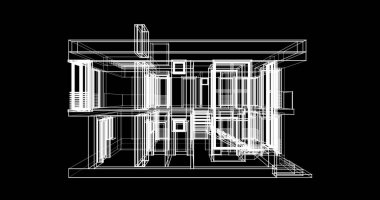 çizgili mimari duvar kağıdı, dijital arkaplan