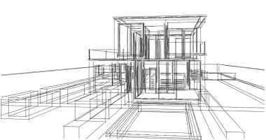 soyut mimari duvar kağıdı, dijital arkaplan