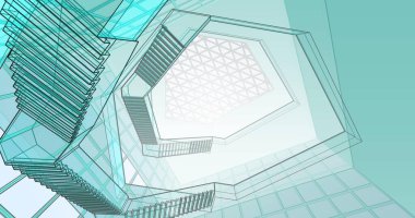 soyut mimari duvar kağıdı, dijital arkaplan