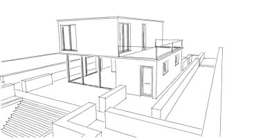 soyut mimari duvar kağıdı, dijital arkaplan