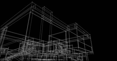 çizgili mimari duvar kağıdı, dijital arkaplan