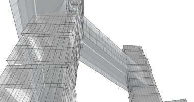 soyut mimari duvar kağıdı tasarımı, dijital konsept arkaplan