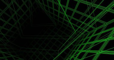 Mimari sanat konseptinde soyut çizgiler, minimum geometrik şekiller. 