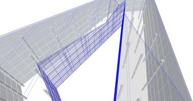 soyut mimari duvar kağıdı tasarımı, dijital konsept arkaplan