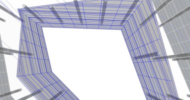 soyut mimari duvar kağıdı tasarımı, dijital konsept arkaplan
