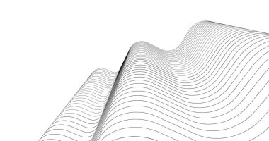 Mimari sanat konseptinde soyut çizgiler, minimum geometrik şekiller. 