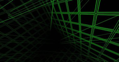 Mimari sanat konseptinde soyut çizgiler, minimum geometrik şekiller. 