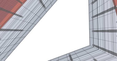 soyut mimari duvar kağıdı tasarımı, dijital konsept arkaplan