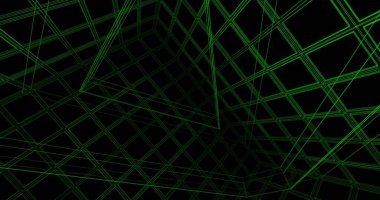 Mimari sanat konseptinde soyut çizgiler, minimum geometrik şekiller. 