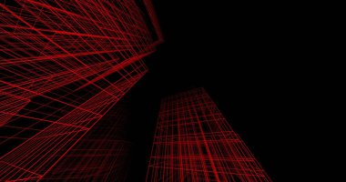 soyut mimari duvar kağıdı tasarımı, dijital konsept arkaplan