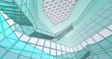 soyut mimari duvar kağıdı, dijital arkaplan