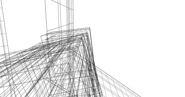 soyut mimari duvar kağıdı tasarımı, dijital konsept arkaplan