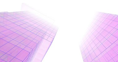 Mimari sanat konseptinde soyut çizgiler, minimum geometrik şekiller. 