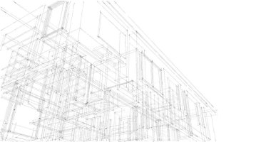 İnşaatın 3B mimari tasarımı