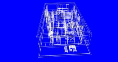 İnşaatın 3B mimari tasarımı