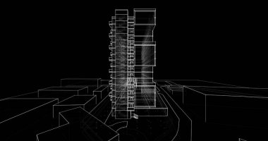 soyut mimari duvar kağıdı, dijital arkaplan