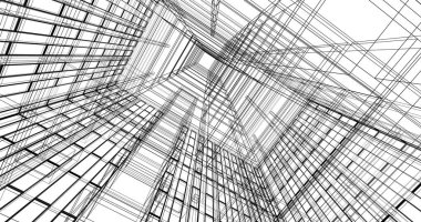 soyut mimari duvar kağıdı, dijital arkaplan