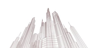 soyut mimari duvar kağıdı, dijital arkaplan