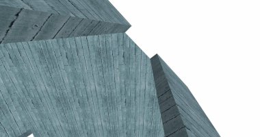 Mimari sanat konseptinde soyut çizgiler, minimum geometrik şekiller. 