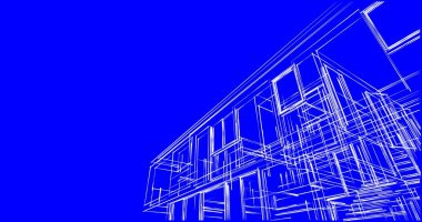 İnşaatın 3B mimari tasarımı